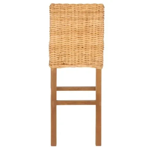 Tobie Rattan Bar Stool in Natural - The Mayfair Hall