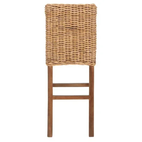Tobie Rattan Bar Stool in Honey Brown Wash - The Mayfair Hall