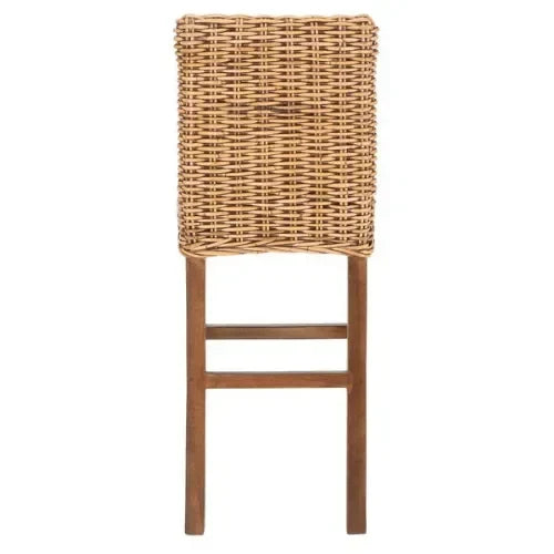 Tobie Rattan Bar Stool in Honey Brown Wash - The Mayfair Hall
