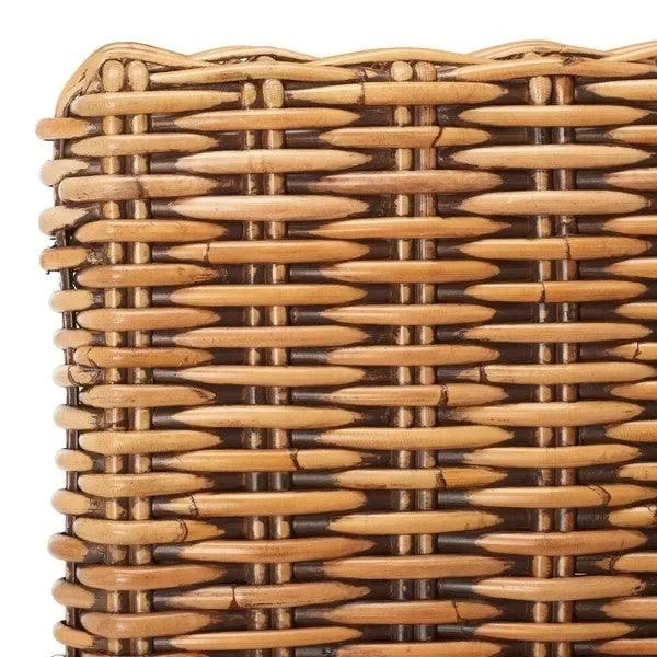 Tobie Rattan Bar Stool in Honey Brown Wash - The Mayfair Hall