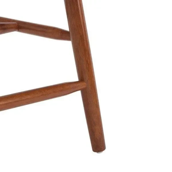Providence Rubberwood Counter Stool in Walnut (Set of 2) - The Mayfair Hall