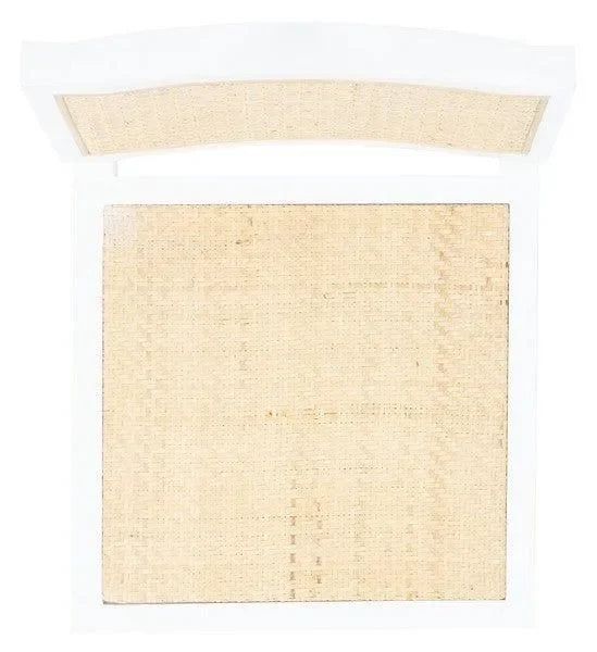 Seika Beech Wood Bar Stool in White and Natural - The Mayfair Hall