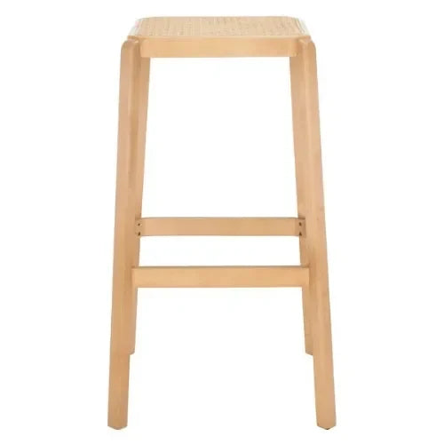 Silus Beech Wood Bar Stool in Black - The Mayfair Hall