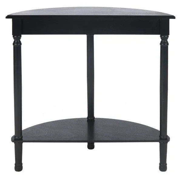 Tinsley Black Half Round Console Table - The Mayfair Hall