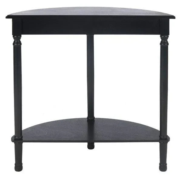 Tinsley Black Half Round Console Table - The Mayfair Hall