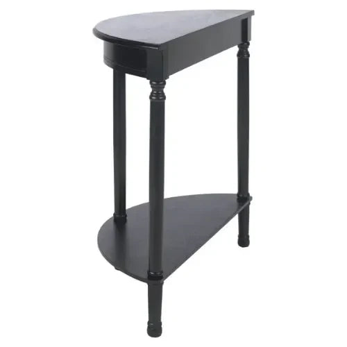Tinsley Black Half Round Console Table - The Mayfair Hall