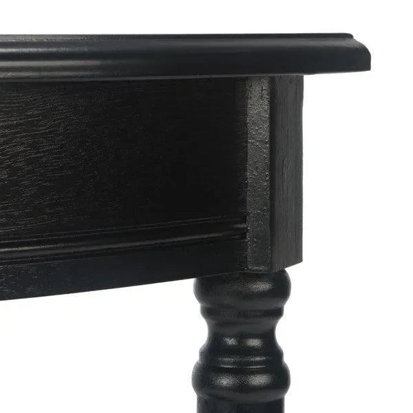 Tinsley Black Half Round Console Table - The Mayfair Hall