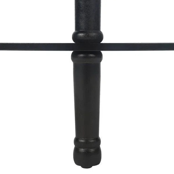 Tinsley Black Half Round Console Table - The Mayfair Hall