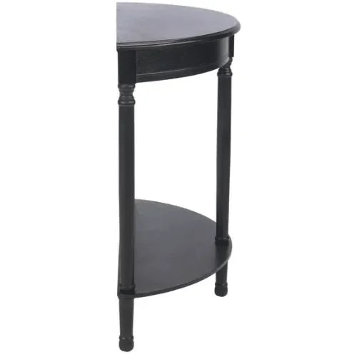 Tinsley Black Half Round Console Table - The Mayfair Hall