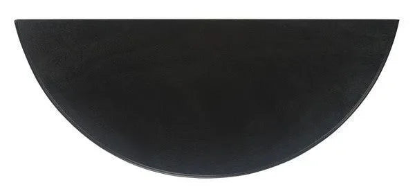 Tinsley Black Half Round Console Table - The Mayfair Hall