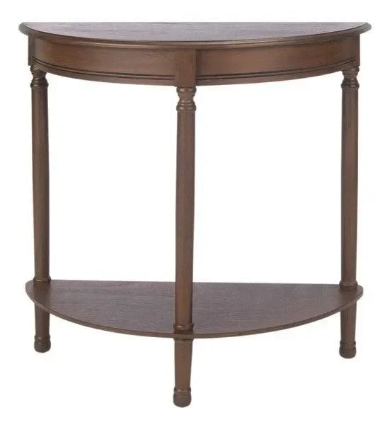 Safavieh Tinsley Brown Half Round Console Table