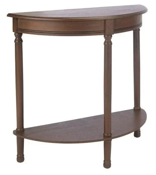 Safavieh Tinsley Brown Half Round Console Table