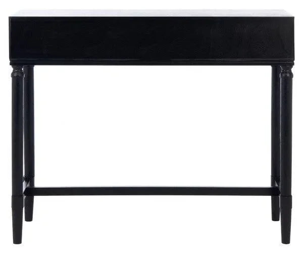 Estella Console Table in Black with 2 Drawers - The Mayfair Hall
