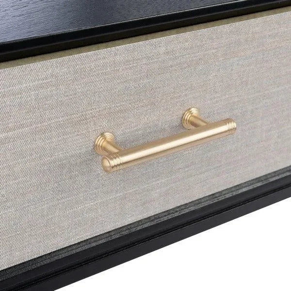 Estella Console Table in Black with 2 Drawers - The Mayfair Hall