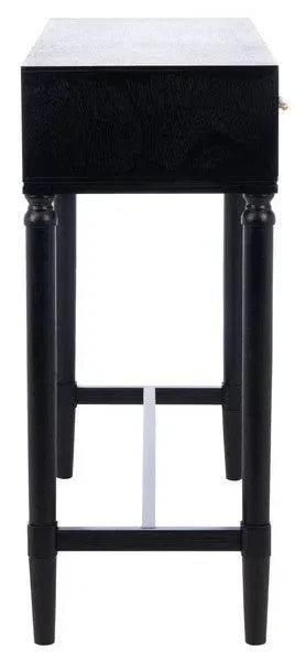Estella Console Table in Black with 2 Drawers - The Mayfair Hall