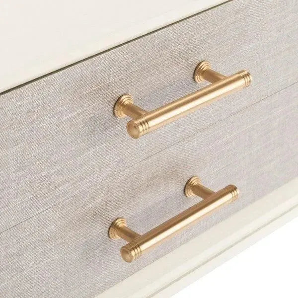 Estella Console Table in White with 4 Drawers - The Mayfair Hall