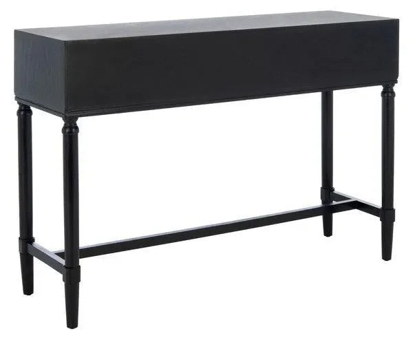 Estella Console Table in Black with 4 Drawers - The Mayfair Hall