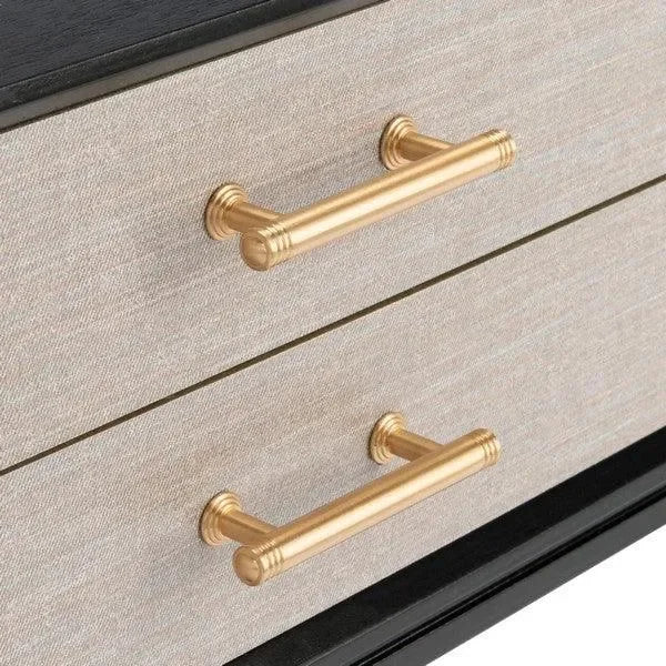 Estella Console Table in Black with 4 Drawers - The Mayfair Hall