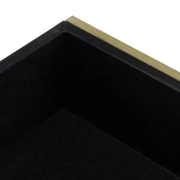 Estella Console Table in Black with 4 Drawers - The Mayfair Hall