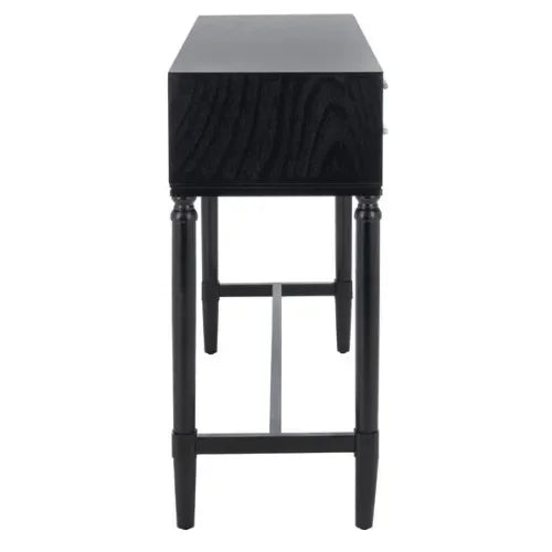 Estella Console Table in Black with 4 Drawers - The Mayfair Hall