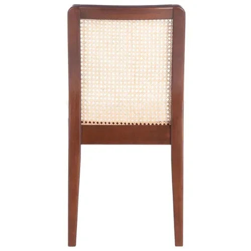 Benicio Rubberwood Dining Chair in Dark Brown (Set of 2) - The Mayfair Hall
