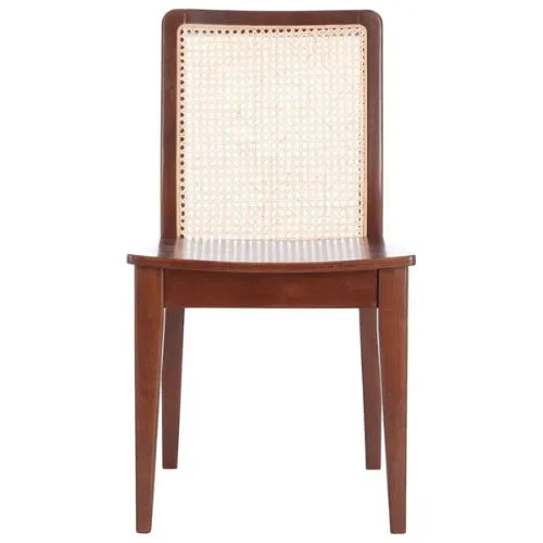 Benicio Rubberwood Dining Chair in Dark Brown (Set of 2) - The Mayfair Hall