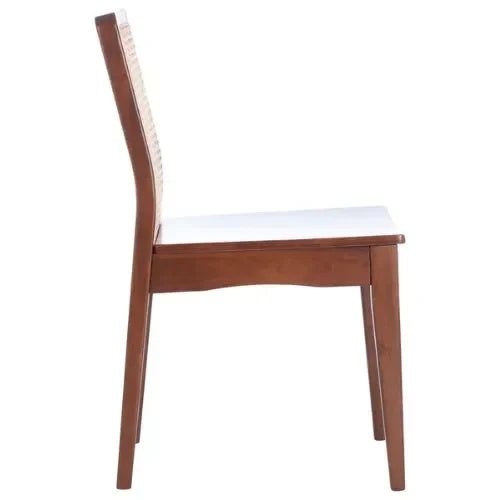 Benicio Rubberwood Dining Chair in Dark Brown (Set of 2) - The Mayfair Hall