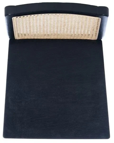 Benicio Rubberwood Dining Chair in Black (Set of 2) - The Mayfair Hall