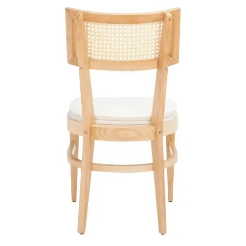Galway Rubberwood Dining Chair in Natural with Cushion - The Mayfair Hall