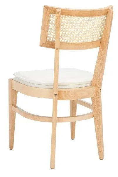Galway Rubberwood Dining Chair in Natural with Cushion - The Mayfair Hall