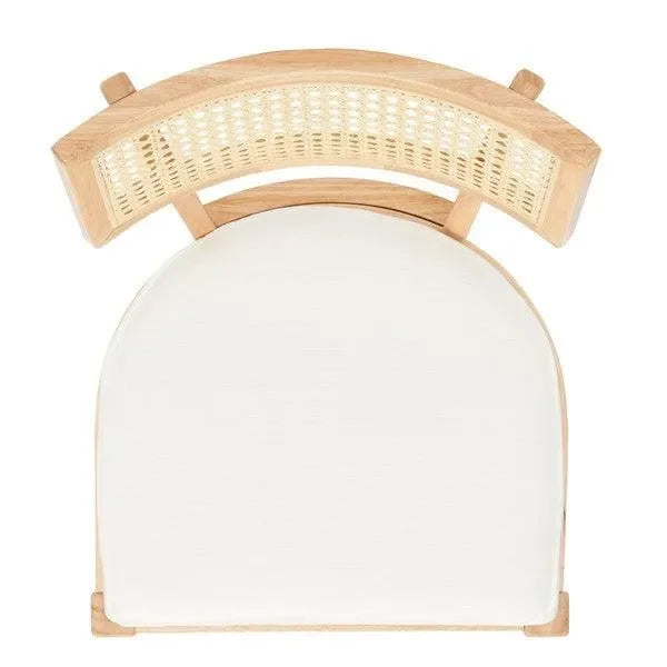 Galway Rubberwood Dining Chair in Natural with Cushion - The Mayfair Hall