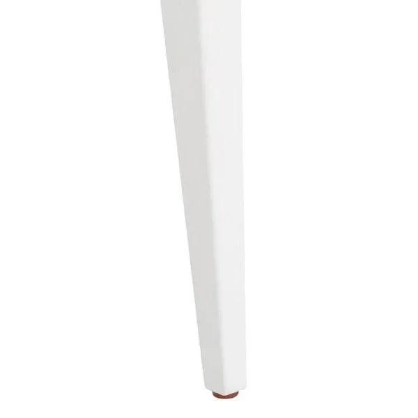 Galway Rubberwood Dining Chair in White with Cushion - The Mayfair Hall