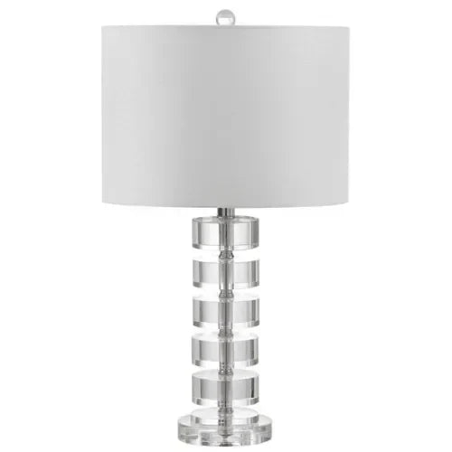 Frances Crystal Table Lamp in Off-white (Set of 2) - The Mayfair Hall