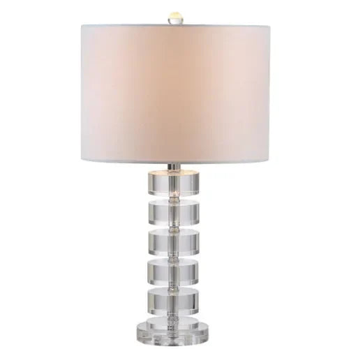 Frances Crystal Table Lamp in Off-white (Set of 2) - The Mayfair Hall