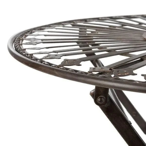 Belen Iron Bistro Set in Black Rust (3 Piece) - The Mayfair Hall