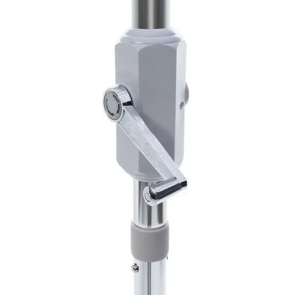 Zimmerman Polyester Crank Market Umbrella in Navy with Tilt and Flap (9 ft) - The Mayfair Hall