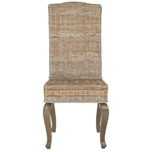 Milos Rattan Dining Chair in Gray - The Mayfair Hall
