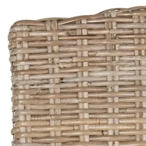 Milos Rattan Dining Chair in Gray - The Mayfair Hall