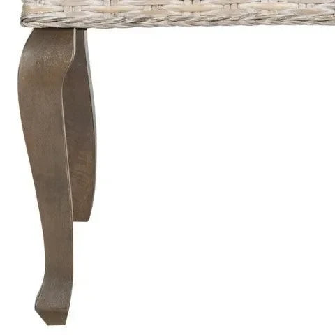 Milos Rattan Dining Chair in White Wash - The Mayfair Hall