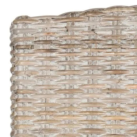 Milos Rattan Dining Chair in White Wash - The Mayfair Hall