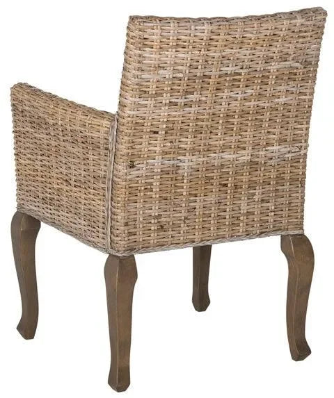 Armando Rattan Dining Chair in Natural - The Mayfair Hall