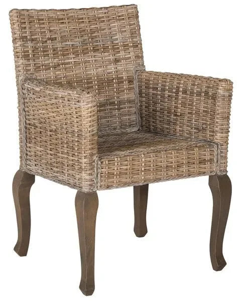 Armando Rattan Dining Chair in Natural - The Mayfair Hall