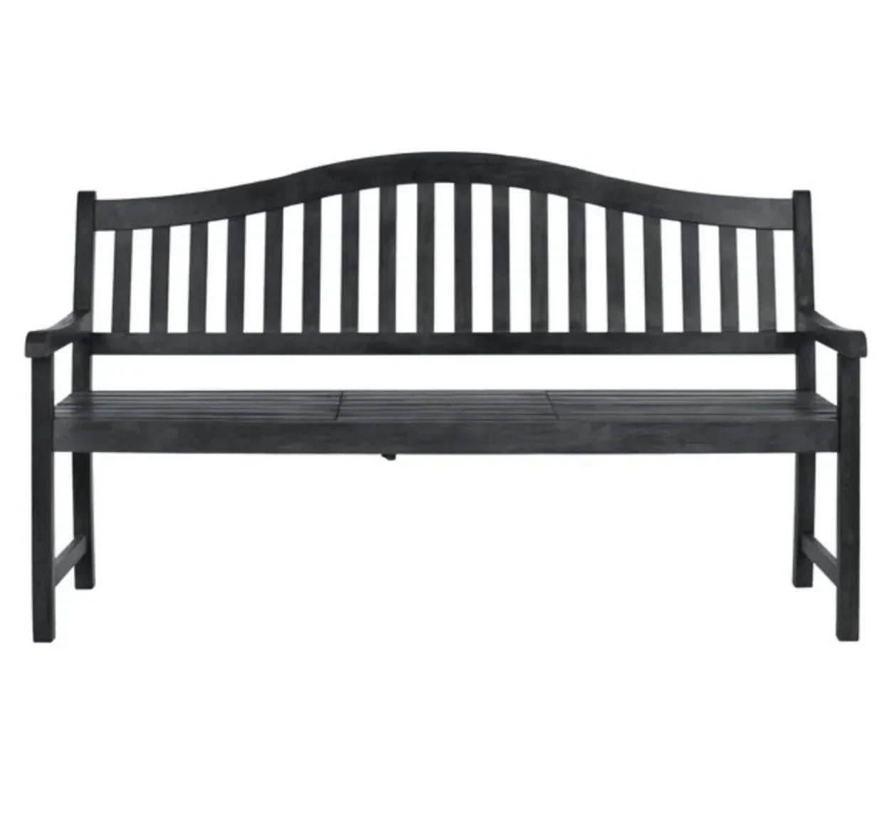 Mischa Acacia Wood Garden Bench in Dark Slate Gray - The Mayfair Hall