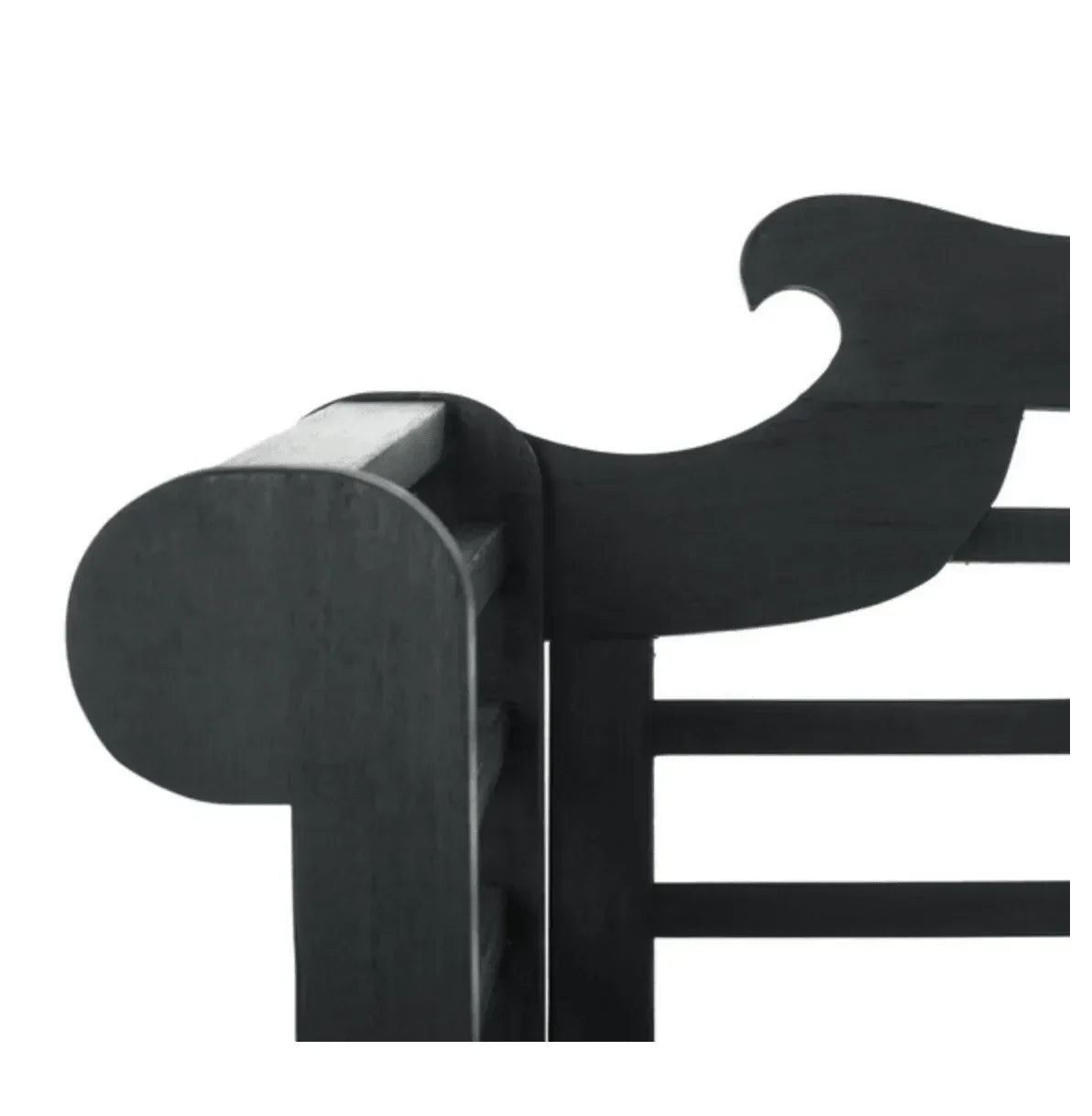 Khara Acacia Wood Garden Bench in Dark Slate Gray - The Mayfair Hall