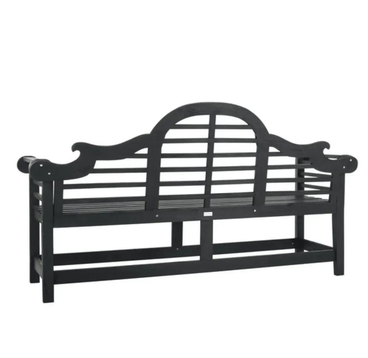 Khara Acacia Wood Garden Bench in Dark Slate Gray - The Mayfair Hall
