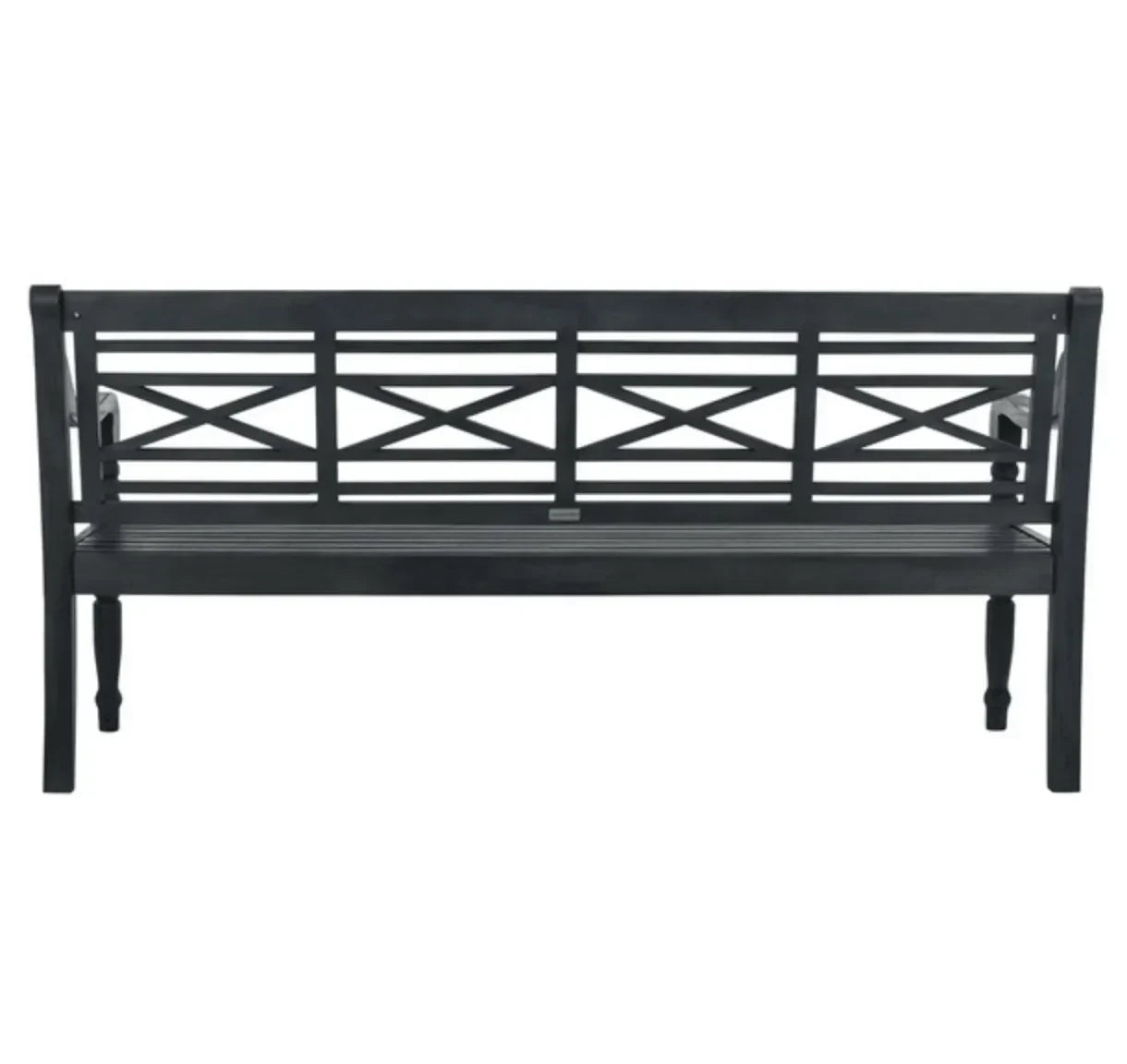 Karoo Acacia Wood Garden Bench in Dark Slate Gray - The Mayfair Hall