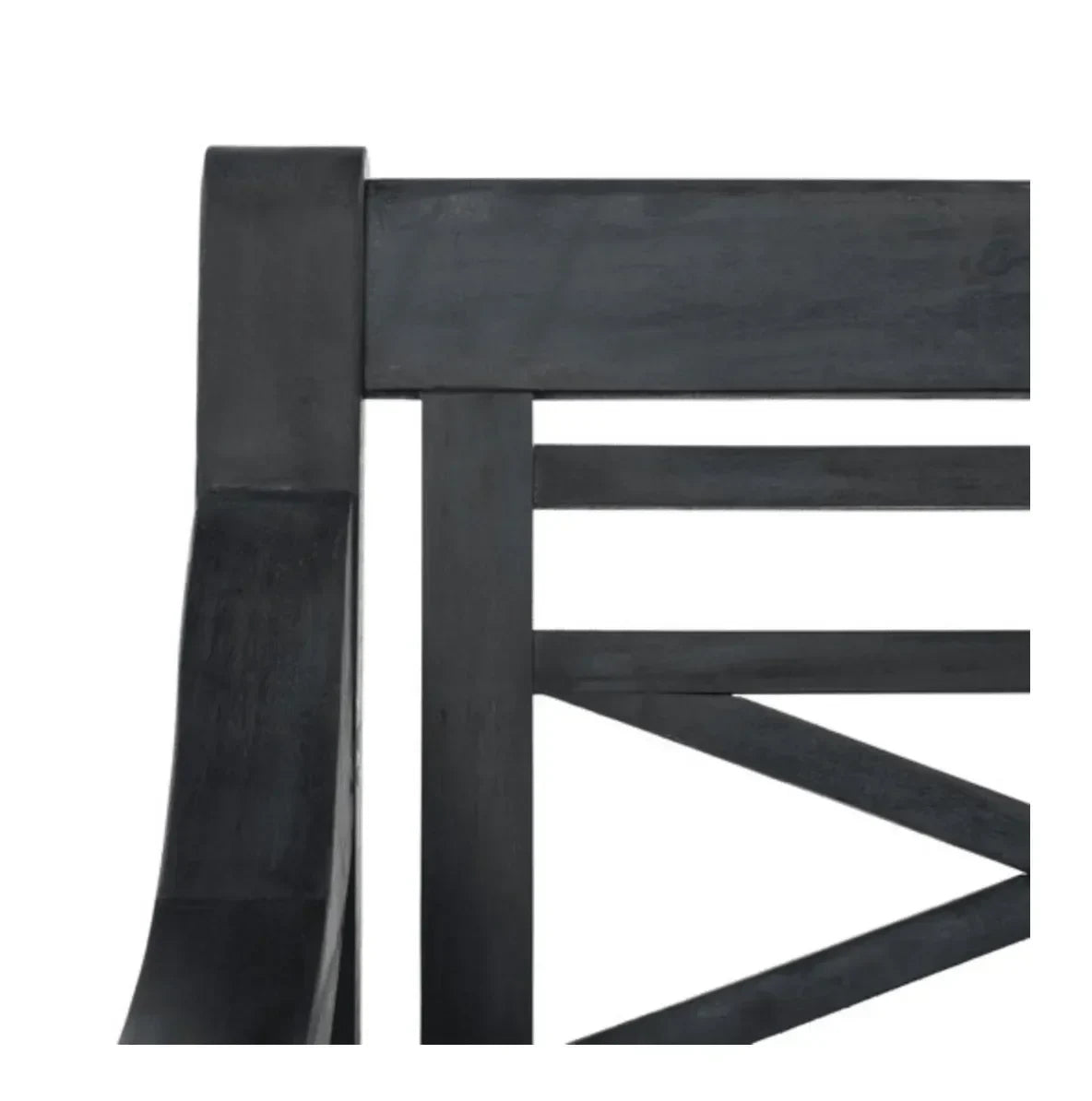 Karoo Acacia Wood Garden Bench in Dark Slate Gray - The Mayfair Hall