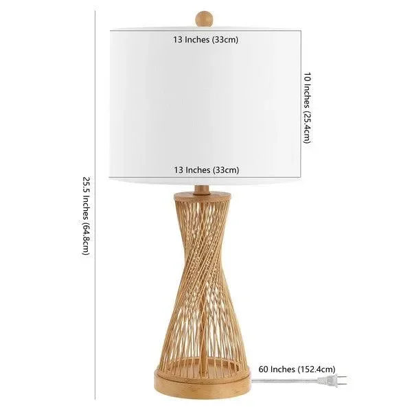 Magnus Wood Table Lamp in Natural - The Mayfair Hall