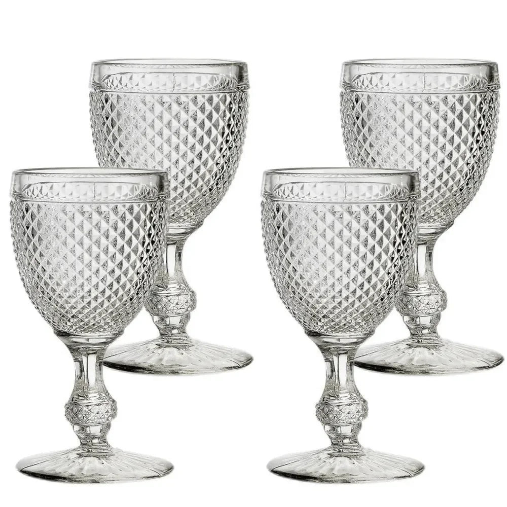 Bicos Incolor Glass Water Goblet (Set of 4) - The Mayfair Hall