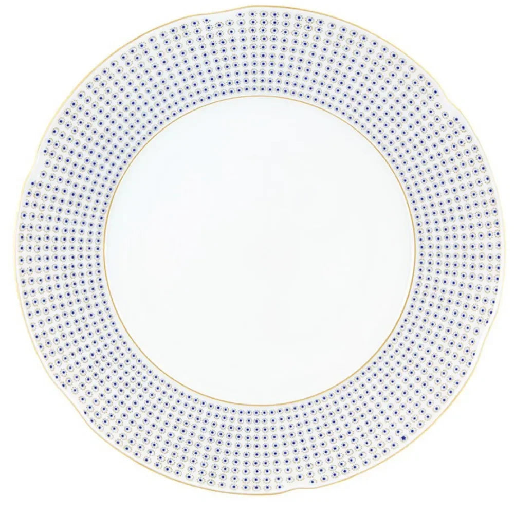 Constellation d'Or Charger Plate in White and Blue (Set of 2) - The Mayfair Hall
